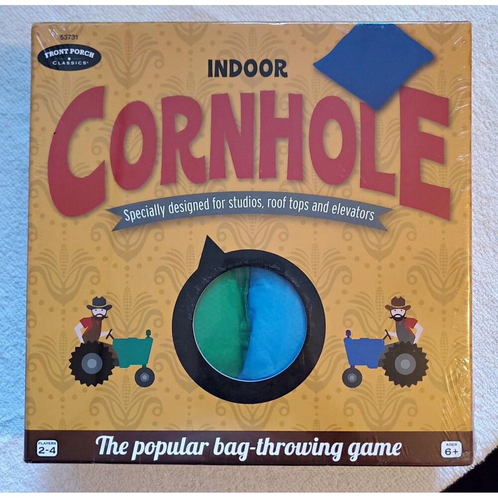 Front Porch Classics Indoor Cornhole Set w/ 2 Fold-Up Boards & 8 Bags 53731